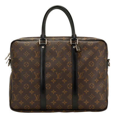 Porte Documents Voyage, &pound;750, Handbags, Brown, Canvas, Front view